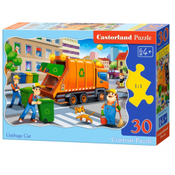 Puzzle 30 elementów Śmieciarka Castorland